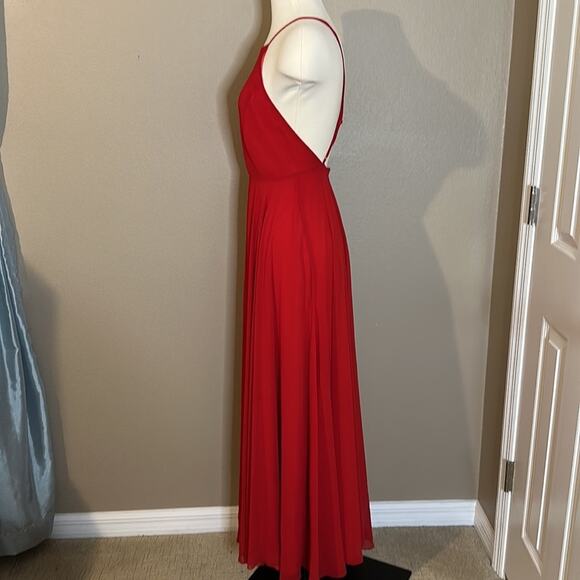 Red Lulu’s Mythical Kind Of Love Maxi Dress Gown Small - Picture 6 of 12
